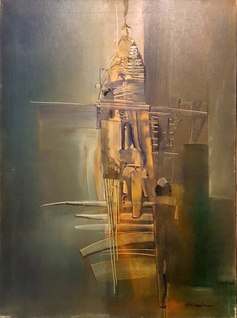 Original Expressionism Abstract Painting by Nikolai Taidakov