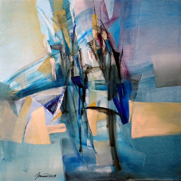 Original Abstract Painting by Nikolai Taidakov | Abstract Art on Canvas | SEARCHING FOR THE WAY