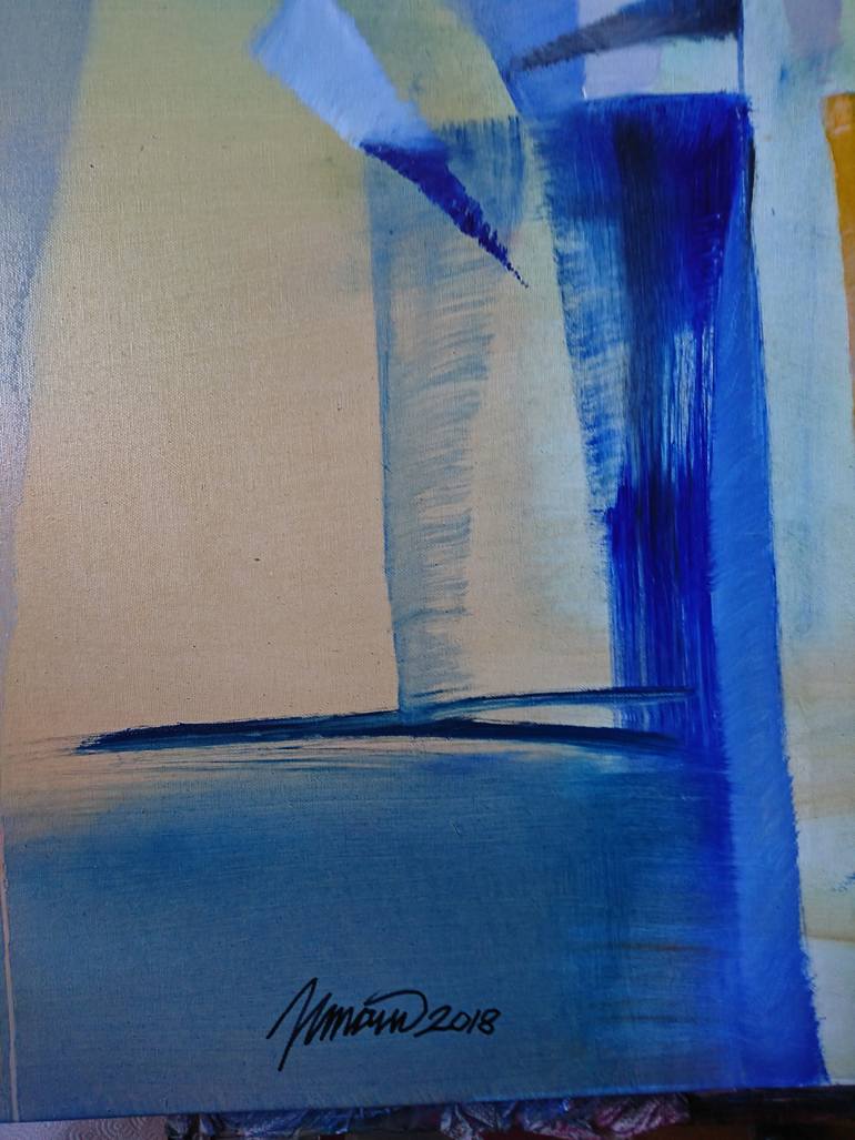 Original Abstract Expressionism Abstract Painting by Nikolai Taidakov
