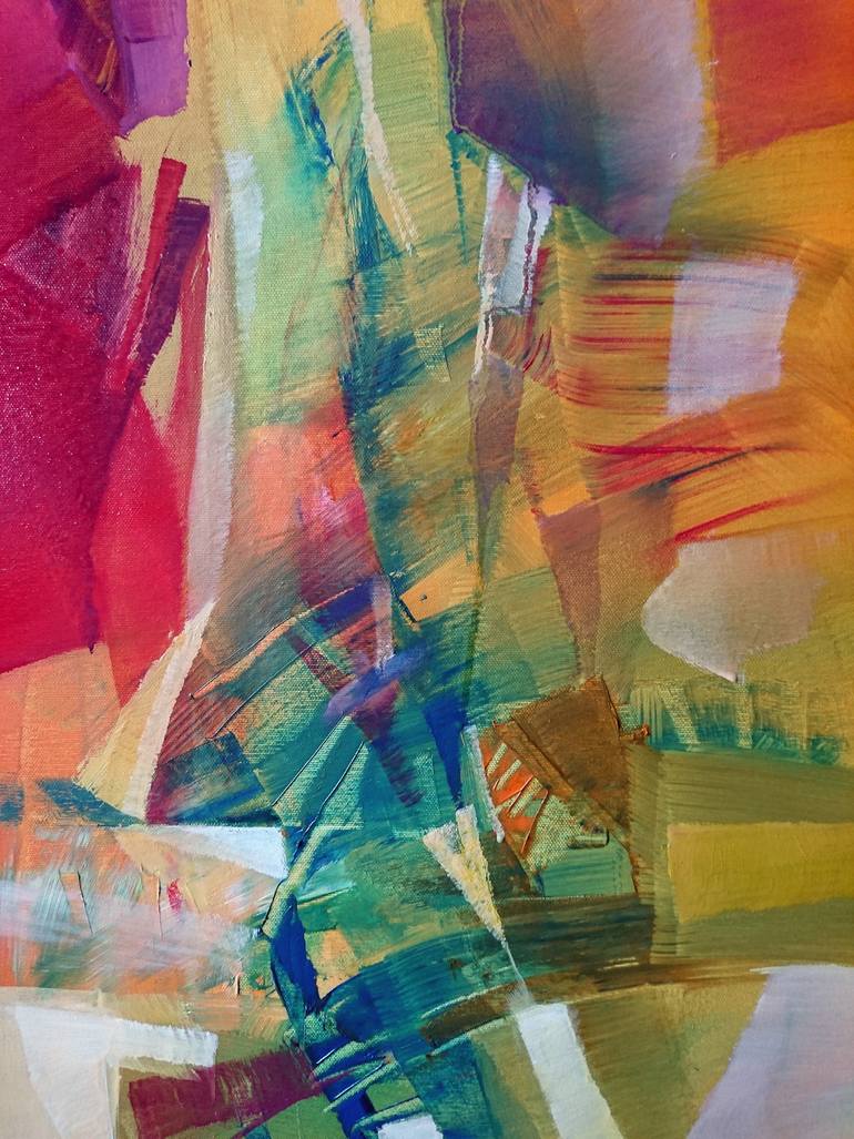 Original Abstract Expressionism Abstract Painting by Nikolai Taidakov