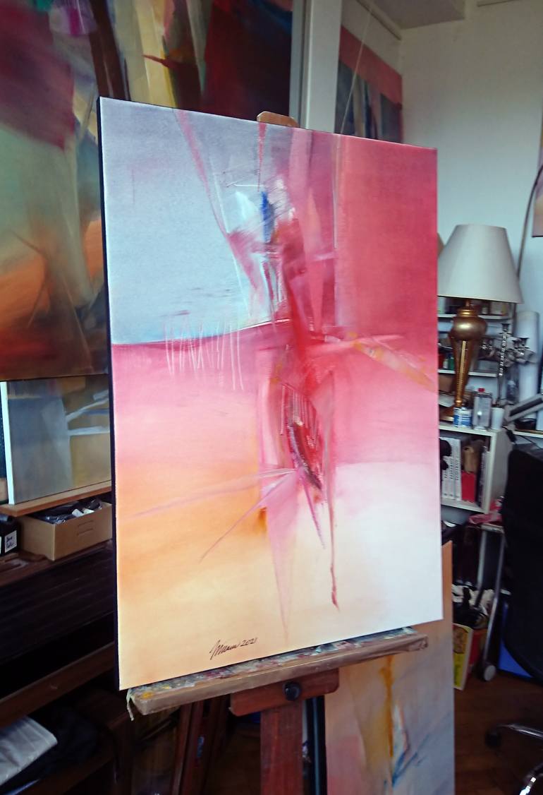 Original Abstract Expressionism Abstract Painting by Nikolai Taidakov