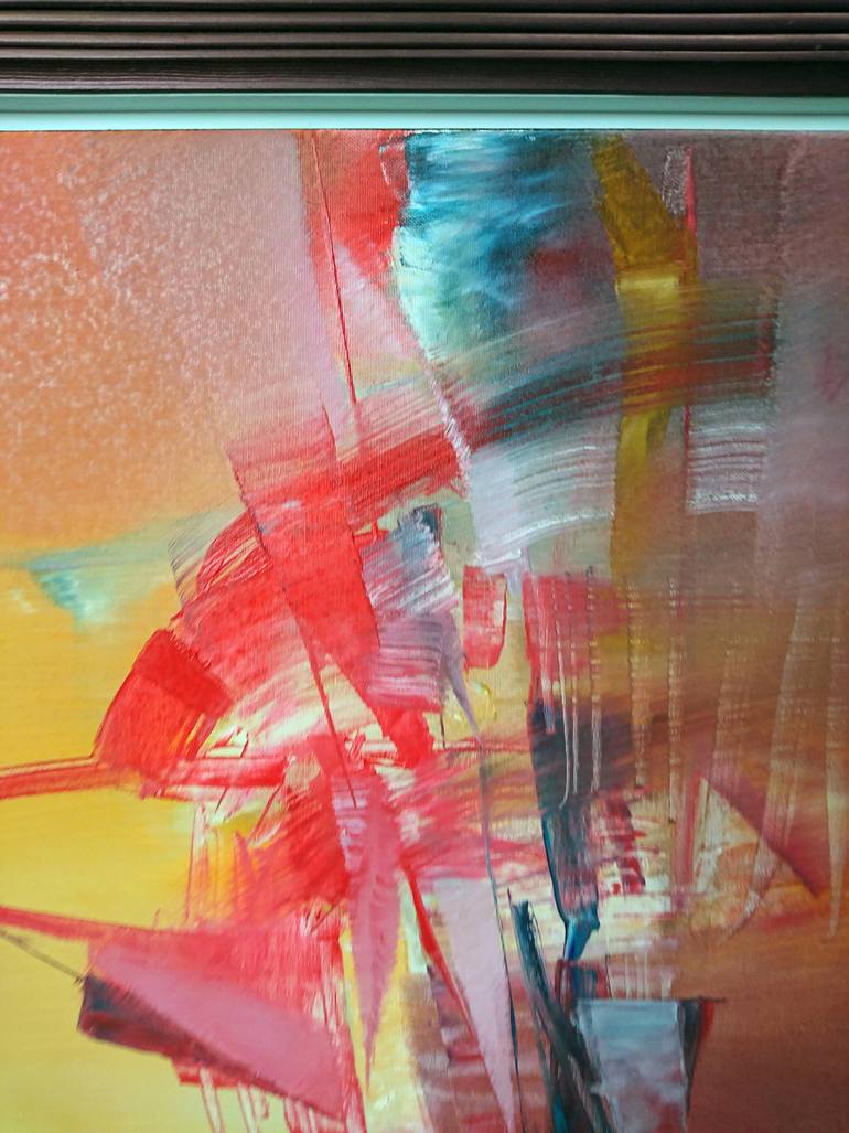 Original Abstract Expressionism Abstract Painting by Nikolai Taidakov