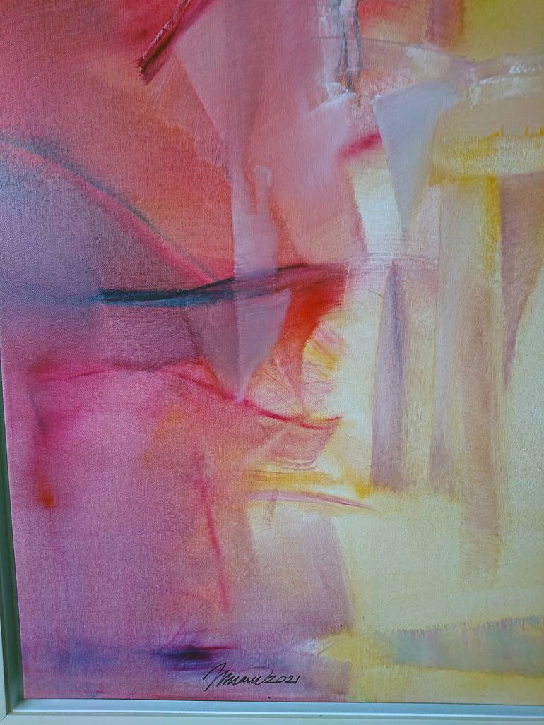 Original Abstract Expressionism Abstract Painting by Nikolai Taidakov