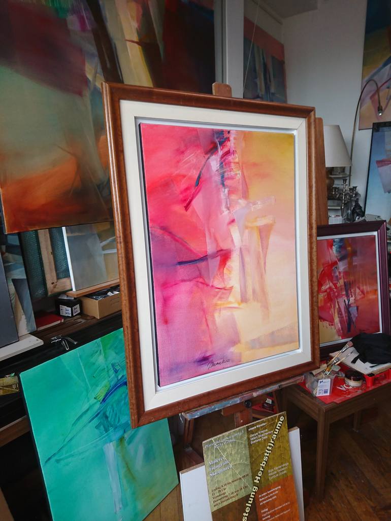 Original Abstract Expressionism Abstract Painting by Nikolai Taidakov