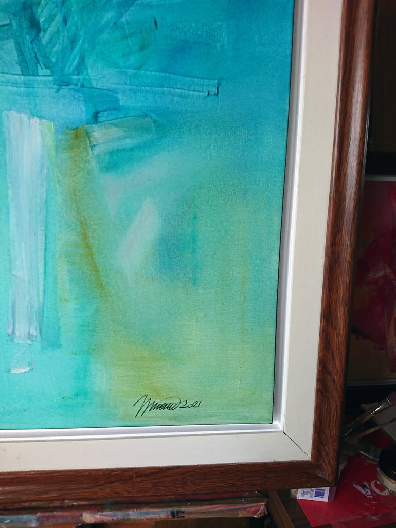 Original Abstract Expressionism Abstract Painting by Nikolai Taidakov