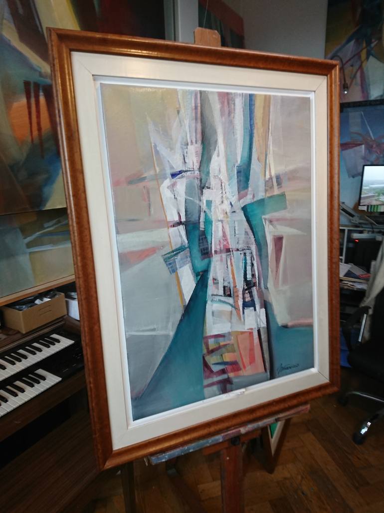 Original Abstract Expressionism Abstract Painting by Nikolai Taidakov