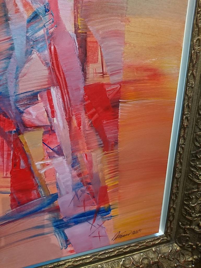 Original Abstract Expressionism Abstract Painting by Nikolai Taidakov