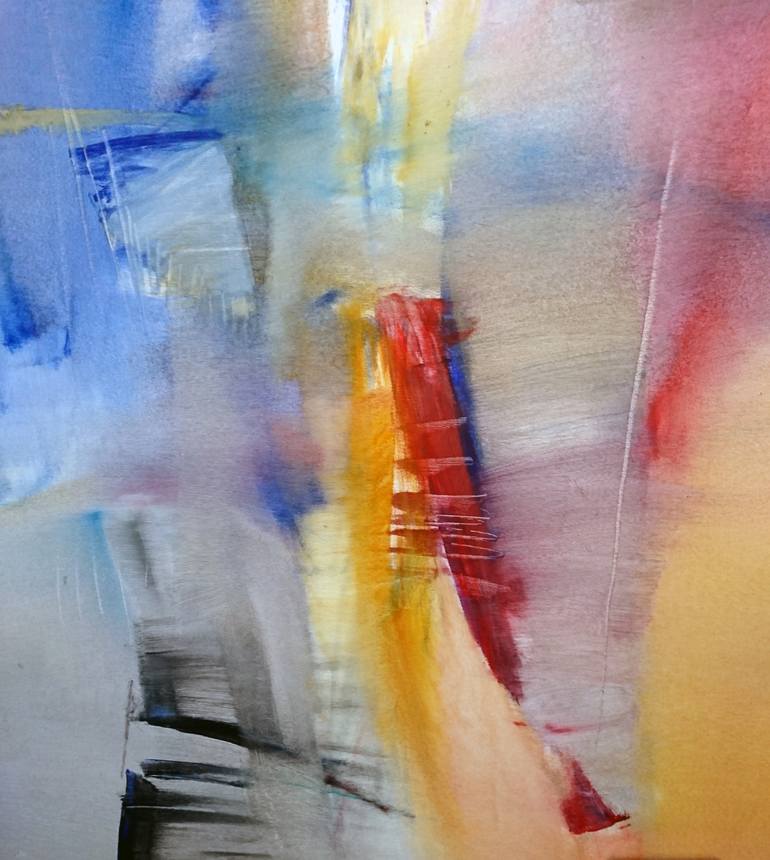 Original Abstract Expressionism Abstract Painting by Nikolai Taidakov