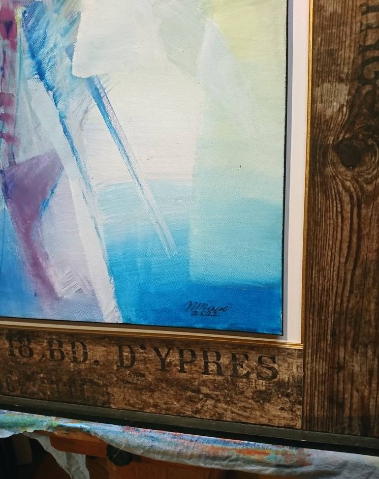 Original Abstract Expressionism Abstract Painting by Nikolai Taidakov