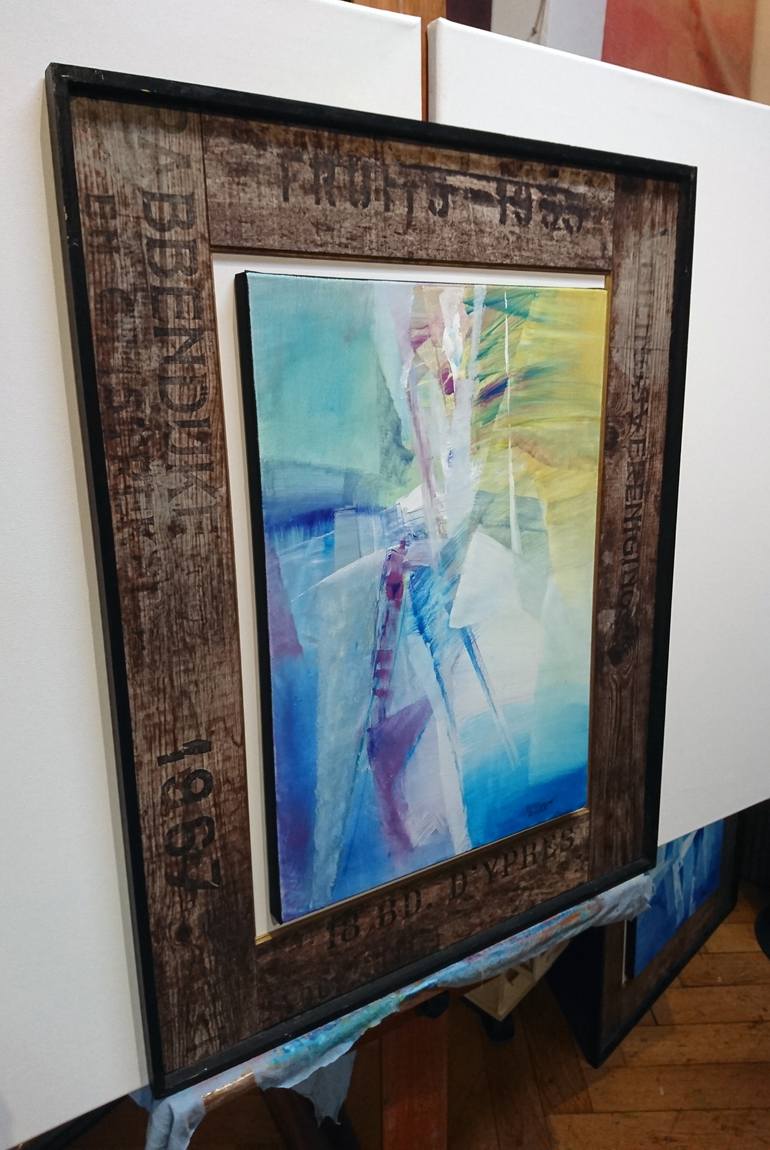 Original Abstract Expressionism Abstract Painting by Nikolai Taidakov