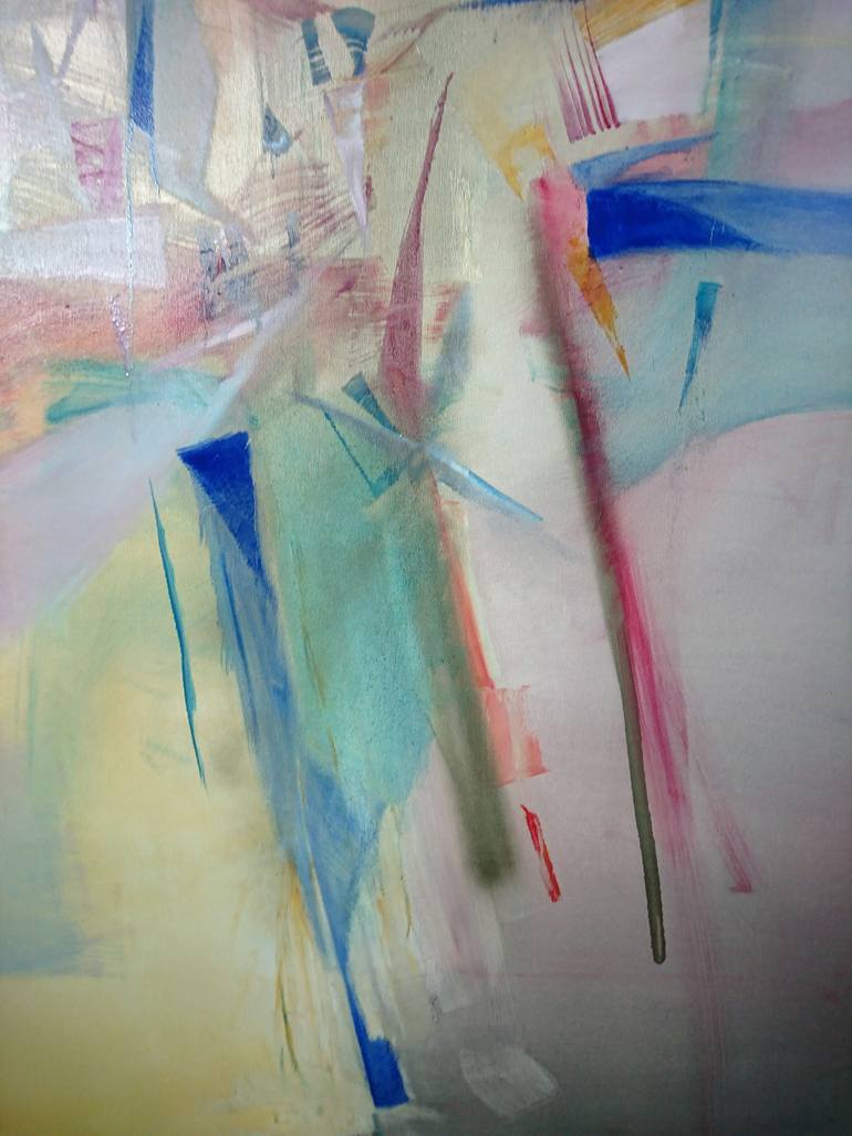 Original Abstract Expressionism Abstract Painting by Nikolai Taidakov