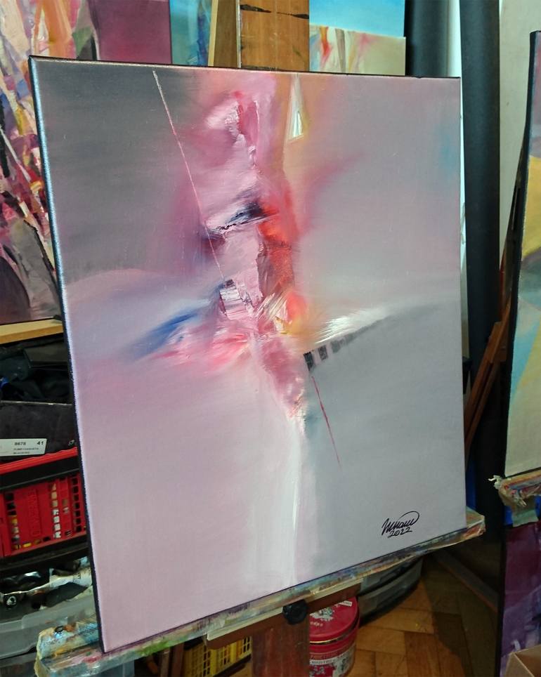 Original Abstract Expressionism Abstract Painting by Nikolai Taidakov