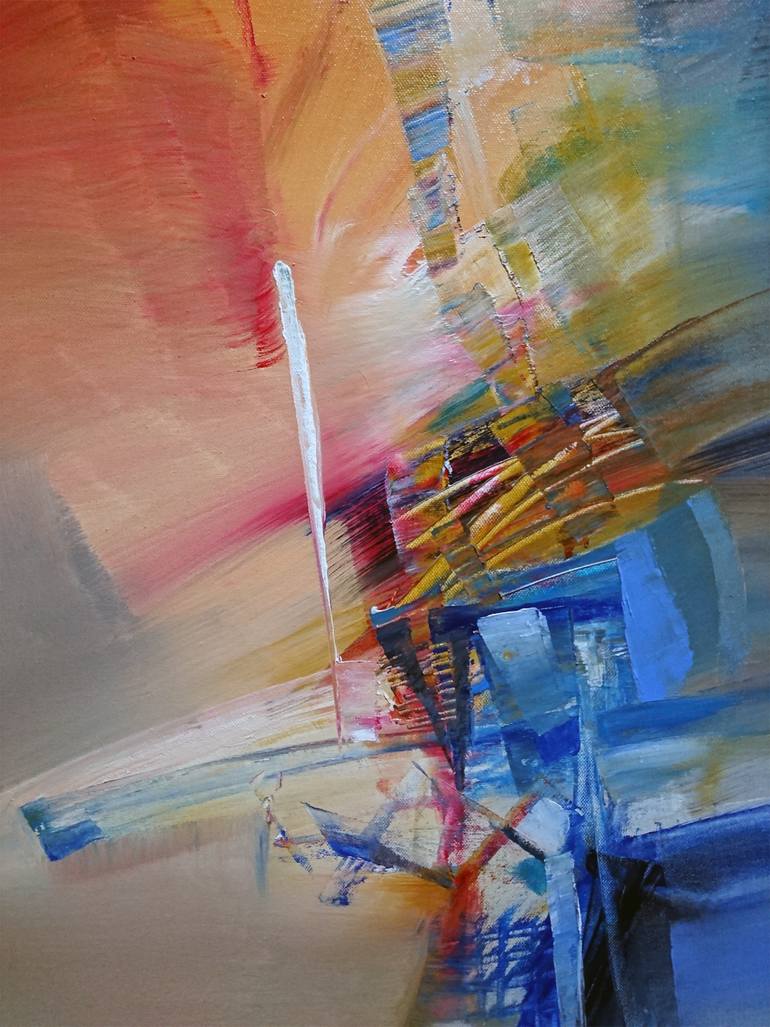 Original Abstract Expressionism Abstract Painting by Nikolai Taidakov