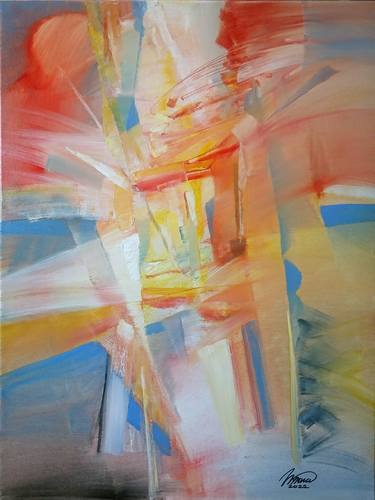 Original Abstract Expressionism Abstract Paintings by Nikolai Taidakov