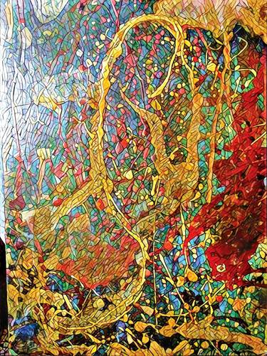 Original Expressionism Abstract Mixed Media by Maurizio Puglisi