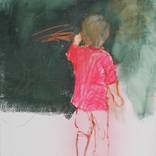 orange chalk by Anita Bakos