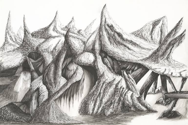 Entrance to the underworld Drawing by Mike Thompson Saatchi Art