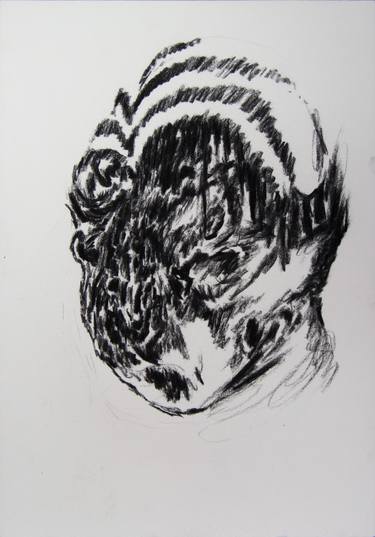 Original Expressionism Portrait Drawings by Jean-Philippe Brunaud