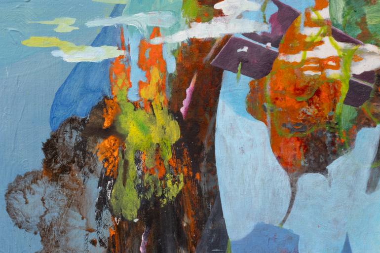 Original Abstract Politics Painting by Jean-Philippe Brunaud