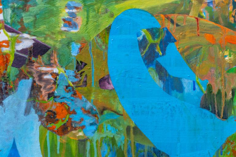 Original Abstract Politics Painting by Jean-Philippe Brunaud