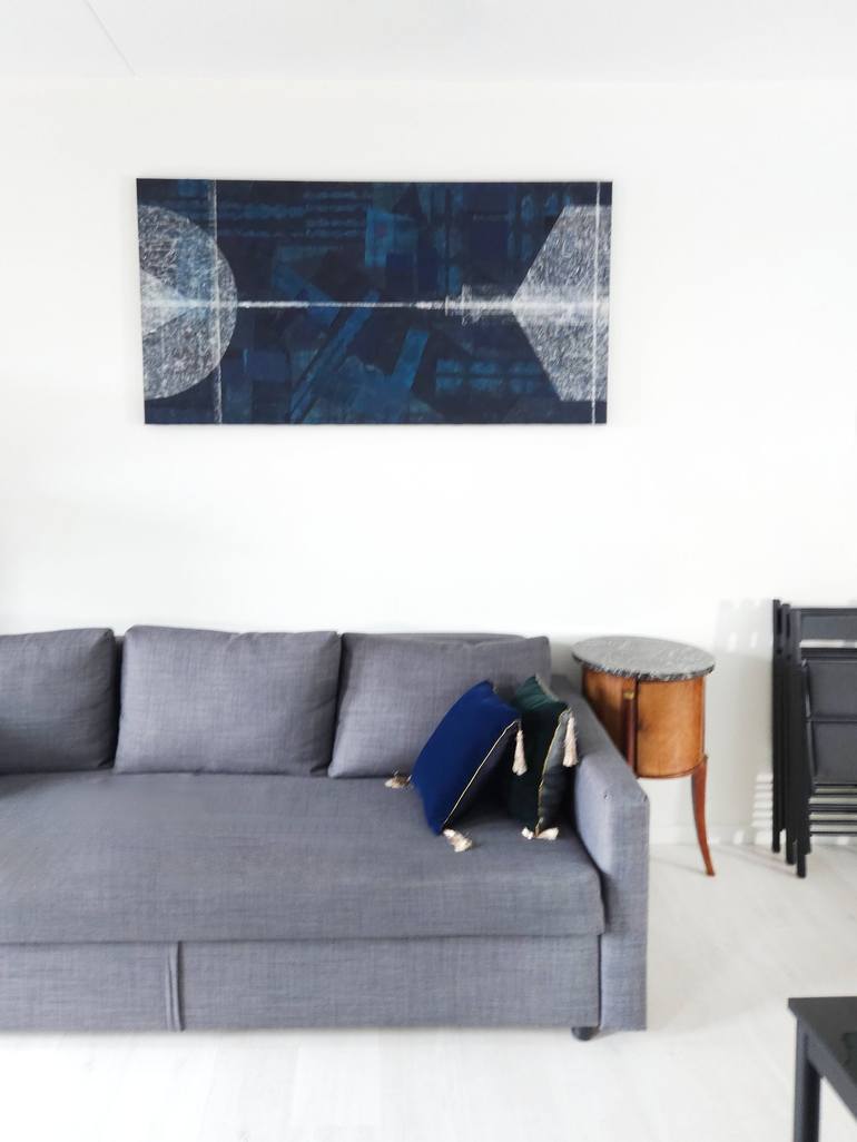 Original Art Nouveau Outer Space Mixed Media by Valentin Bakardjiev