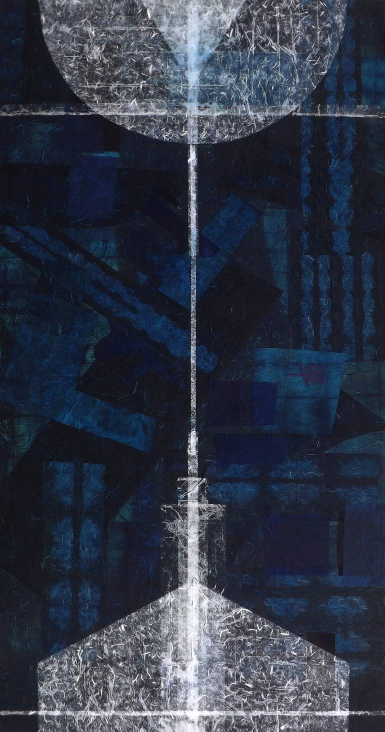 Original Art Nouveau Outer Space Mixed Media by Valentin Bakardjiev