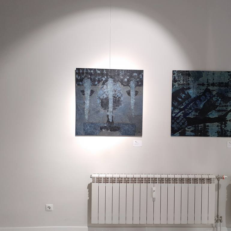 Original Art Deco Abstract Collage by Valentin Bakardjiev