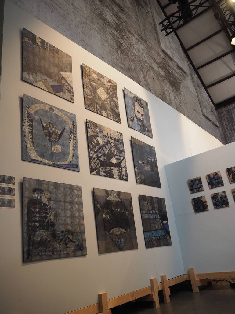 Original Abstract Landscape Collage by Valentin Bakardjiev