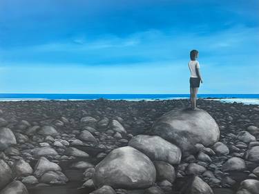 Original Contemporary Beach Paintings by Linda McFetridge