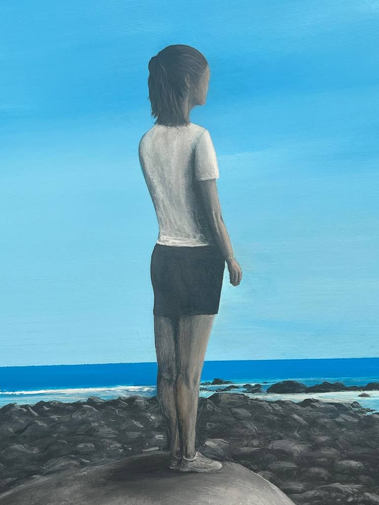 Original Contemporary Beach Painting by Linda McFetridge
