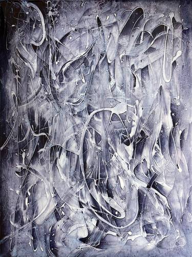 Original Abstract Expressionism Abstract Painting by Linda Mcfetridge