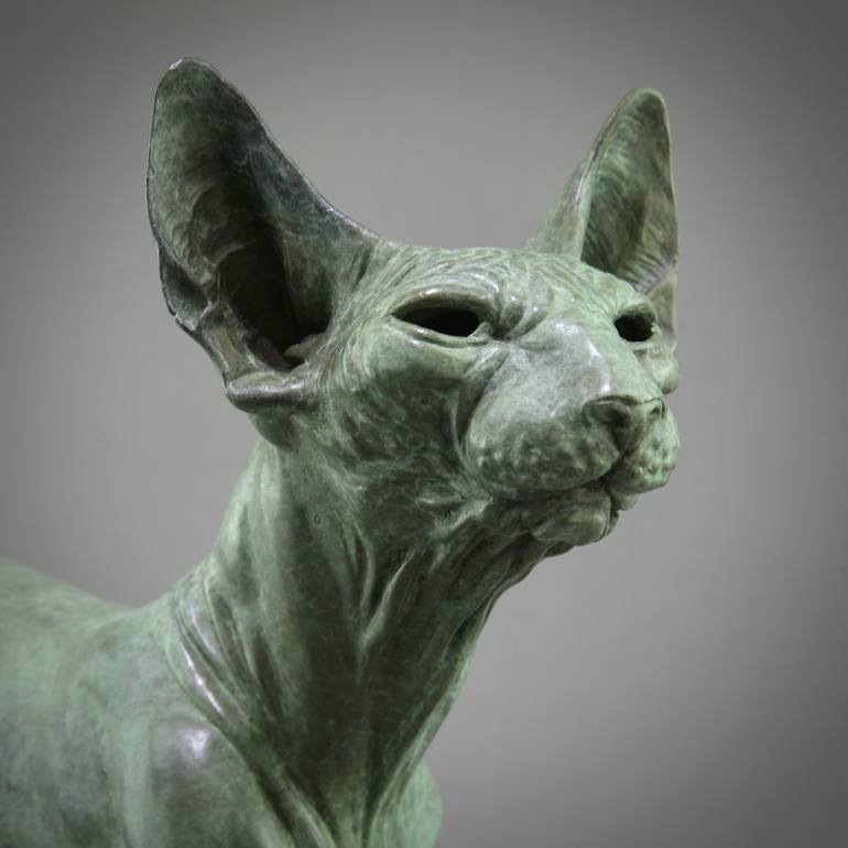 Original Cats Sculpture by Andrzej Szymczyk