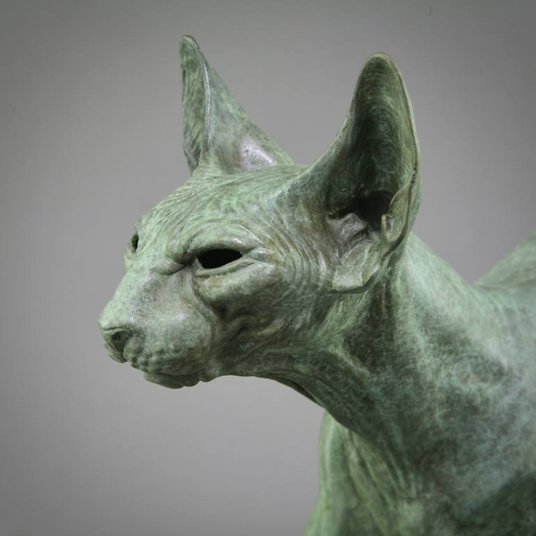 Original Figurative Cats Sculpture by Andrzej Szymczyk