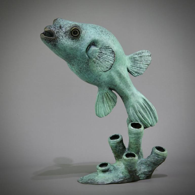 Original Contemporary Fish Sculpture by Andrzej Szymczyk