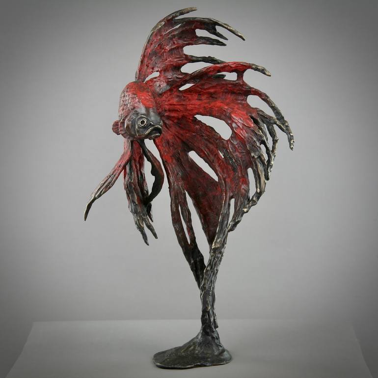 Original Figurative Fish Sculpture by Andrzej Szymczyk