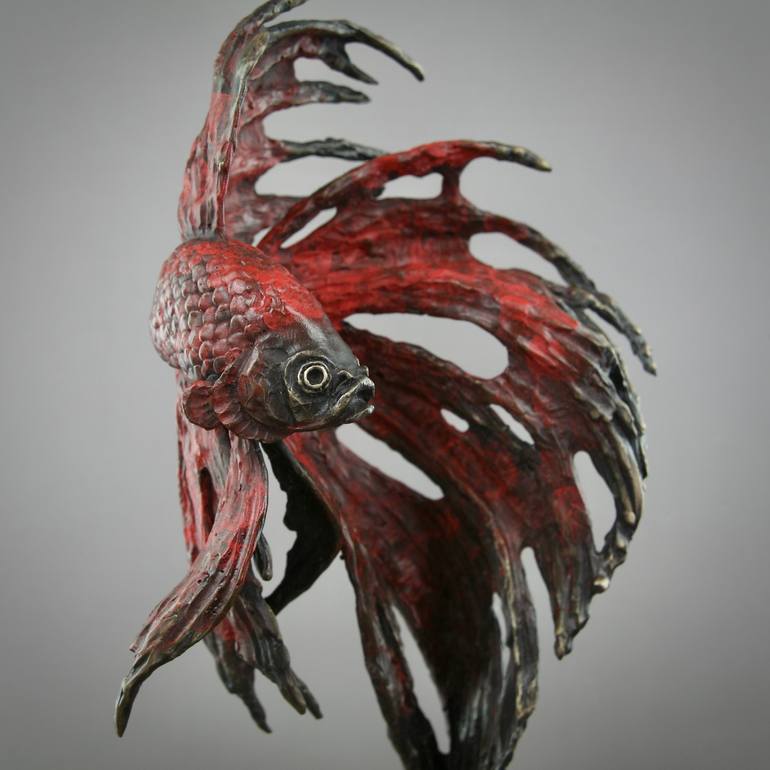 Original Figurative Fish Sculpture by Andrzej Szymczyk