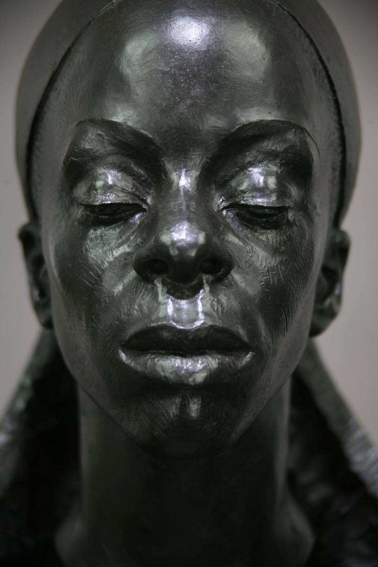 Original Contemporary Portrait Sculpture by Andrzej Szymczyk