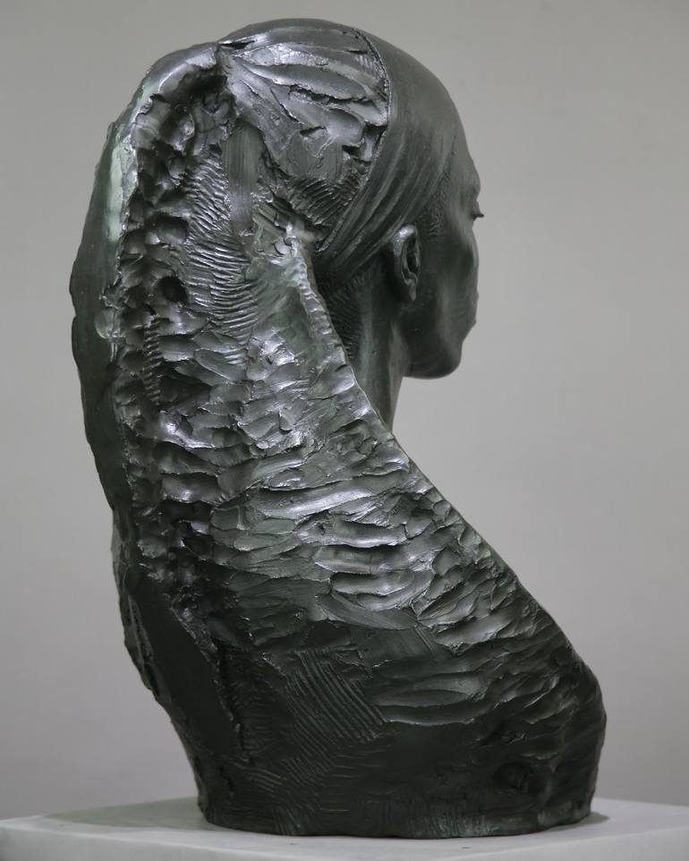 Original Contemporary Portrait Sculpture by Andrzej Szymczyk