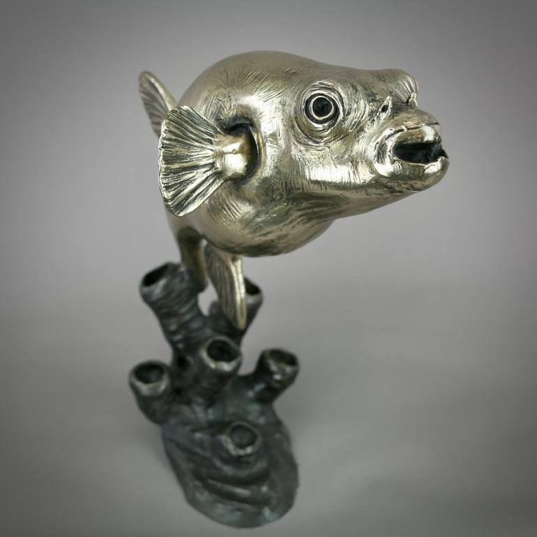 Original Contemporary Fish Sculpture by Andrzej Szymczyk