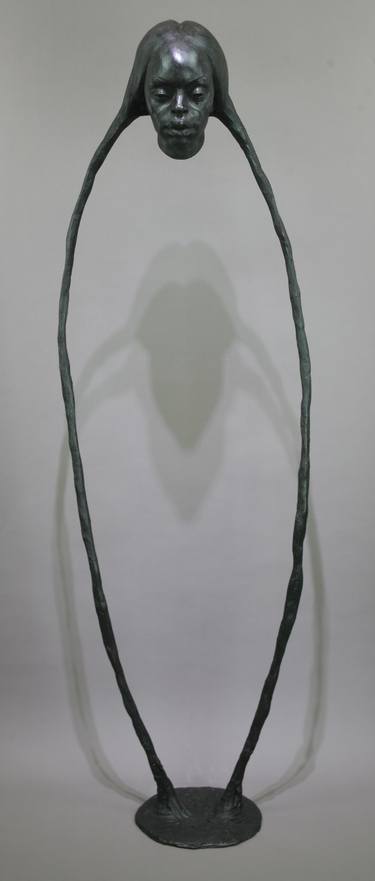 Original Art Deco People Sculpture by Andrzej Szymczyk