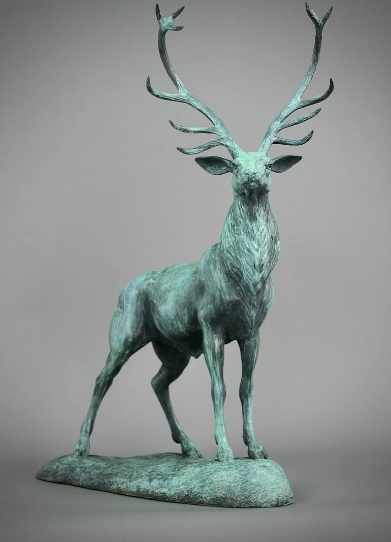 Original Art Deco Animal Sculpture by Andrzej Szymczyk