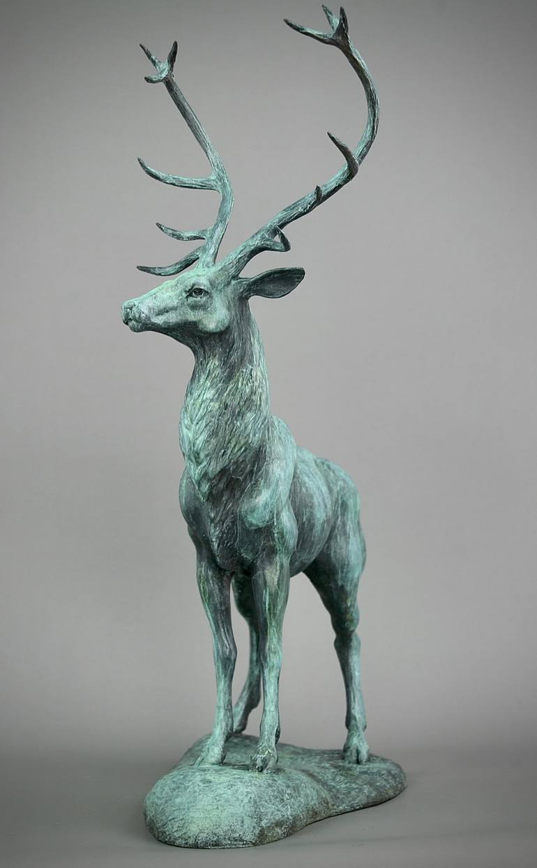 Original Art Deco Animal Sculpture by Andrzej Szymczyk