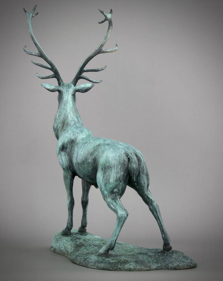 Original Art Deco Animal Sculpture by Andrzej Szymczyk
