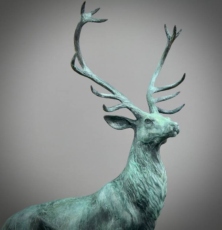 Original Art Deco Animal Sculpture by Andrzej Szymczyk