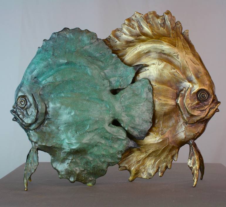 Original Figurative Fish Sculpture by Andrzej Szymczyk