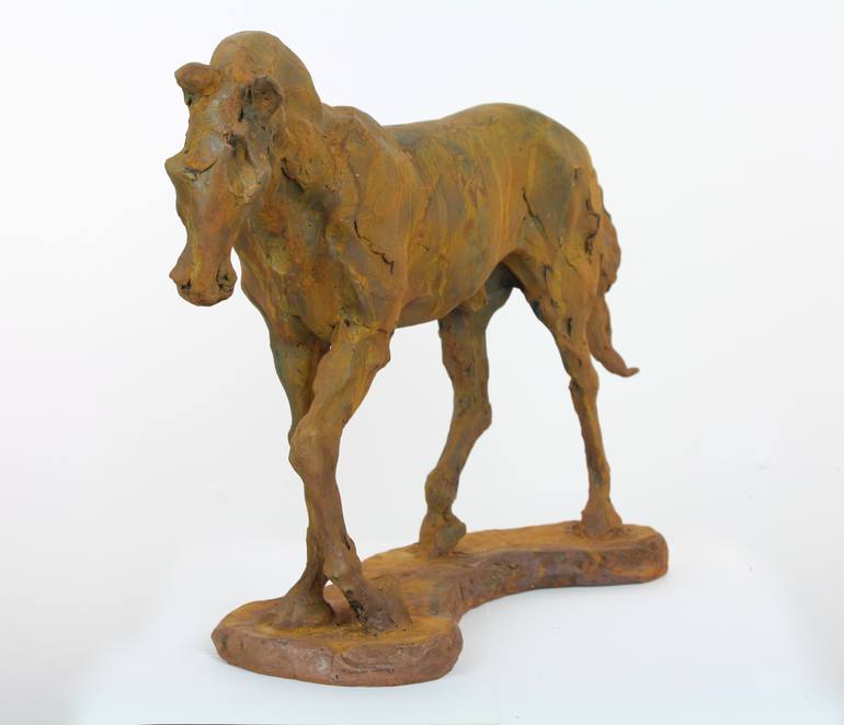 Original Figurative Horse Sculpture by Andrzej Szymczyk