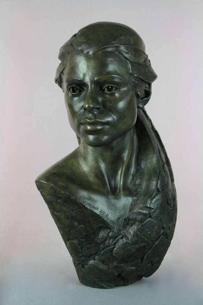 Original Figurative Portrait Sculpture by Andrzej Szymczyk