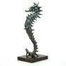 Seahorse also known as "Hippocampus"- name comes from Ancient Greek hippos - meaning horse and kampos meaning a sea monster. Having a head and neck suggestive of a horse, seahorses also feature segmented bony armour, an upright posture and a curled prehensile tail.
measurements given without the base (h:+1cm)