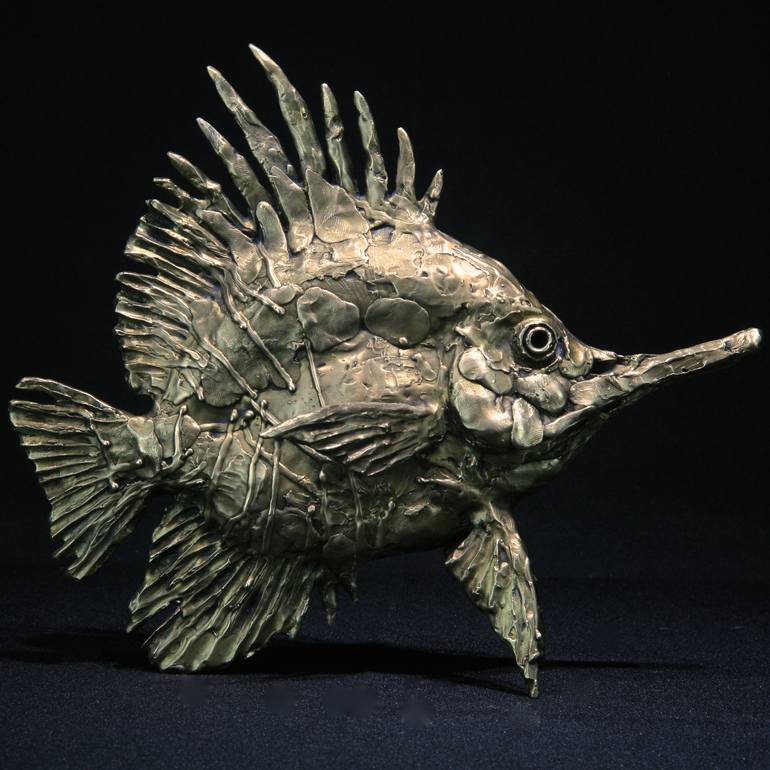 Original Fine Art Fish Sculpture by Andrzej Szymczyk
