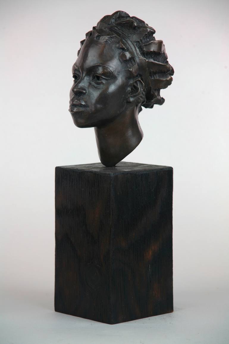 Original Figurative Portrait Sculpture by Andrzej Szymczyk